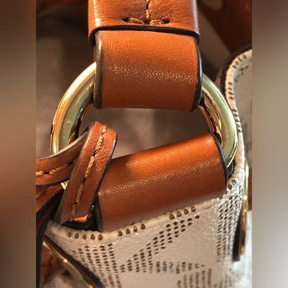 MICHAEL KORS Camden Signature Canvas & Leather Gathered Slouch Handbag - Picture 9 of 16